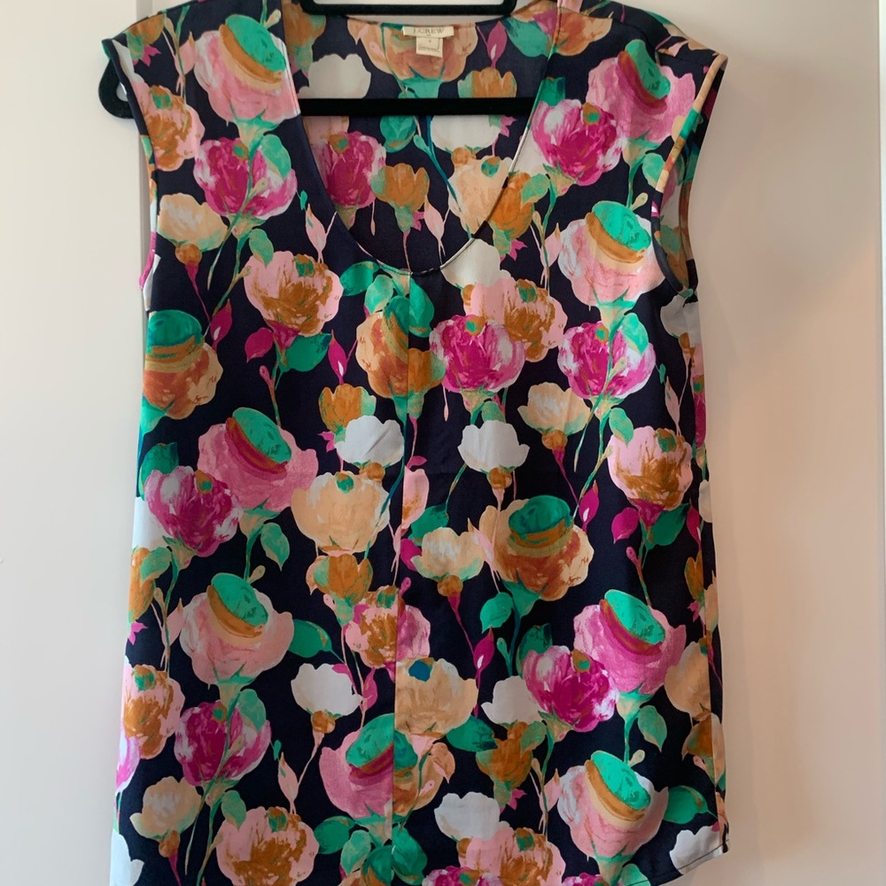 JCREW floral blouse